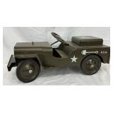 10x26 Metal Kids Toy Military Jeep