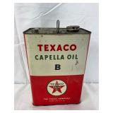 Texaco Capella Oil B 1-Gallon Metal Can