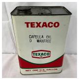 Texaco Capella Oil D Wax-Free Metal Can, 1 Gallon