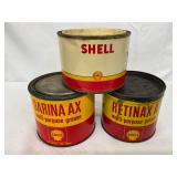 3 1-Pound Shell Multi-Purpose Grease Cans
