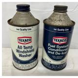 12 Ounce Texaco Cone Top Cans with Product