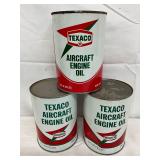 31 Quart Cans of Texaco Aircraft Engine Oil