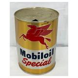 1-Quart Mobil Oil Special Can with Pegasus Logo