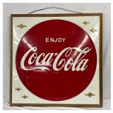 36-Inch Embossed Coca-Cola ‘Enjoy’ Cookie Cutter Metal Sign