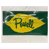 Powell Metal Tobacco Advertisement Sign, 48 x 25 1/2 Inches