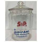 9 1/2 x 13 1/2 Inch Glass Jar with Lid by S&P Swinson Food Products, Charlotte, NC