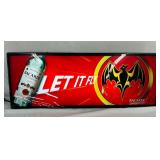 Bacardi Plastic Light-Up Sign, 30×11 Inches