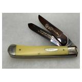 Case XX Vietnam Commemorative Two-Blade Pocket Knife with Yellow Handle