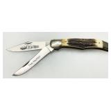 Parker Cut Co Two-Blade Folding Knife with Stag Handle