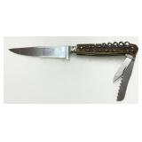 Henley & Co. Germany Multi-Blade Folding Knife with Stag Handle