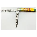 Kissing Crane Vietnam Veteran Folding Knife with Decorative Handles