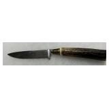 Zalesak Knife with Antler Handle and Stainless Steel Blade