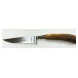 J.R. Garantie Stainless Steel Knife with Antler Handle