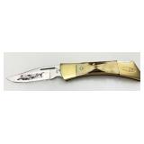 Case XX Hammerhead Folding Knife with Stag Handle and Brass Bolsters