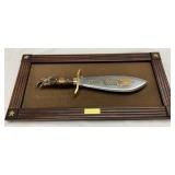 Vietnam Veterans Commemorative Knife in Wood Display Case