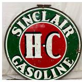 Sinclair 48in DS Porcelain Gasoline Sign with Ring