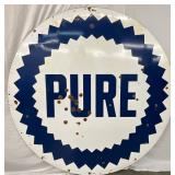 6ft. DS Porc. Pure Oil Sign