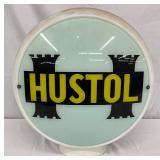 Milk Glass Hustol Wide Body Globe, 16-Inch Diameter