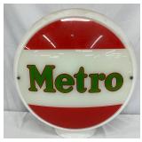 Metro Milk Glass Wide Body Globe, 16-Inch