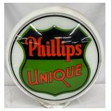 Phillips Unique Milk Glass Wide Body Globe, 16 Inches