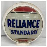 Reliance Standard Milk Glass Gas Pump Globe, 16 inches
