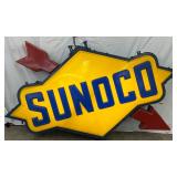 Sunoco Emb Plastic-Faced Arrow Sign, 84 x 44 Inches