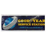 Goodyear Service Station Porc.  Sign, 72in x 24in