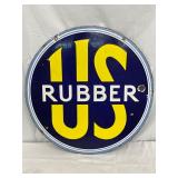 DS Porc. US Rubber Sign, 24-Inch Diameter