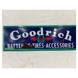 Porc. Goodrich  Sign, Self-Framed, 60in x 20in