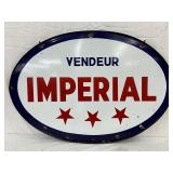 DS Porc. ‘Imperial Dealer/Vendeur’ Oval Sign, 41×27 Inches with Ring