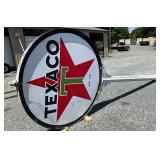 6ft. Porc. Texaco Pole Sign with Star Logo