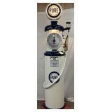 Tokheim 850 Clock Face Gas Pump Featuring PURE Oil Branding
