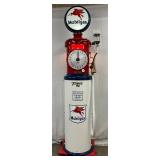 1932 Tokheim 950 Clock Face Gas Pump with Mobilgas Pegasus Globe - Professionally Restored 
