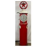 Early Tokheim 850 Clock Face Gas Pump with Texaco Globe