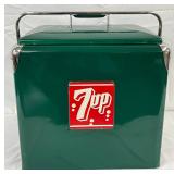 Emb. 7UP Drink Cooler, Restored, 18 x 18 Inches