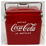 Coca-Cola Metal Cooler, Restored, 12in x 14in