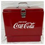 Coca-Cola Metal Drink Box Cooler, Restored, 16×15 Inches