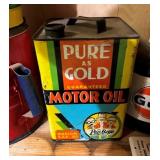 PURE GOLD MOTOR OIL CAN