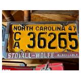 1947 NC LIC. TAG