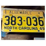 1949 NC ALBEMARLE TAG