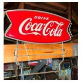 16X15 COKE FISHTAIL RACK SIGN