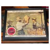 15X12 LUCKY STRIKE FRAMED AD