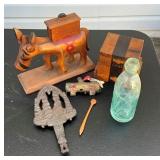 EARLY MATCH SAFE, TRIVETS AND OTHERS