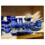 BLUE COBALT GLASSWARE