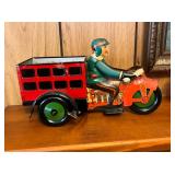 TIN LITHO MOTORCYCLE WITH DRIVER