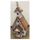 Wooden Birdhouse w/ Steeple, 18 x 34 Inches Tall