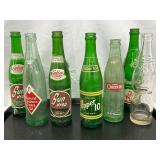 Vintage Glass Soda Bottles,
