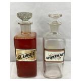 Apothecary Bottles with Glass Stoppers