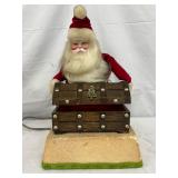 Santa Claus Display with Animated Chest