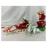 Plastic Santa Claus Figurines